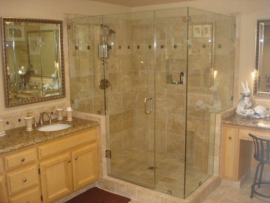 Corner Shower Door