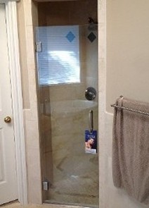 Single Frameless Shower Door