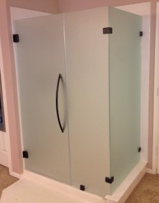 Rain Glass Corner Shower Door